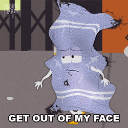 Exasperated Towelie Asking To Get Out  GIF