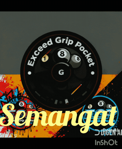 Exceed Grip Pocket Semangat Ad With Pool Balls GIF
