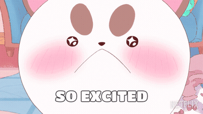 Excited Cartoon Face GIF