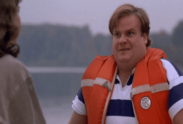 Excited Chris Farley Awesome GIF