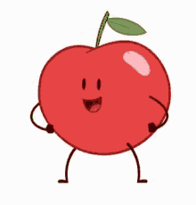 Excited Dancing Apple