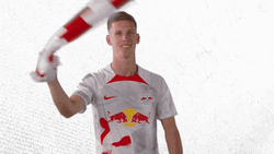 Excited Dani Olmo Twirling Jersey GIF