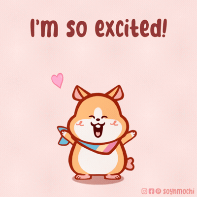Excited Dog Saying I'm So Excited GIF