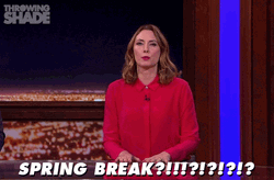 Excited Erin Gibson Screaming Spring Break GIF