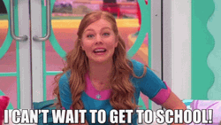Excited Girl Can't Wait School GIF