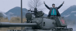 Excited Guy On Tank GIF