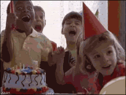 Excited Kid Crazy Eyes Birthday  GIF