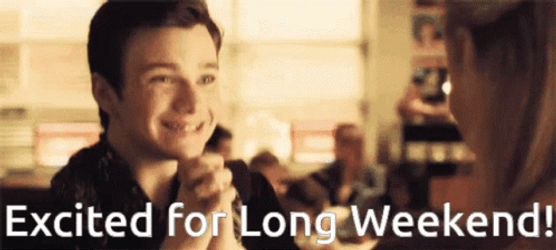 Excited Kurt Hummel Almost The Weekend GIF
