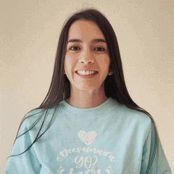 Excited Lady Claps  GIF