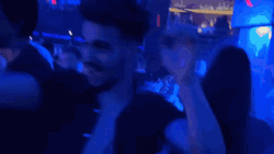 Excited Man Dancing At Night Club Party GIF