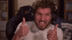 Excited Man Gives Thumbs Up GIF