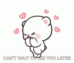Excited Milk Bear See You Soon GIF