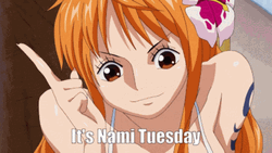 Excited One Piece Nami Tuesday GIF