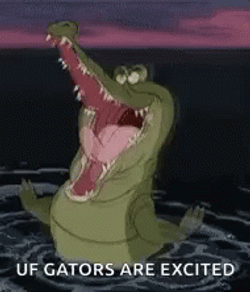 Excited Open Mouth Gators GIF