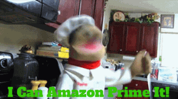 Excited Puppet Amazon Prime It GIF