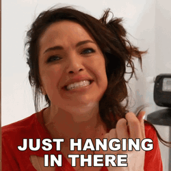 Excited Sharzad Kiadeh Hanging On GIF