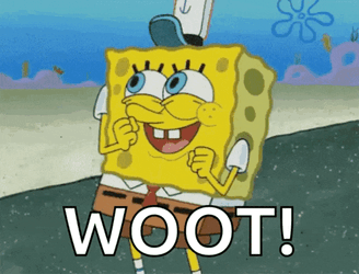 Excited Spongebob GIF
