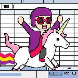 Excited Unicorn Excel Spreadsheet Data GIF