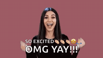 Excited Woman Fist Pumping GIF