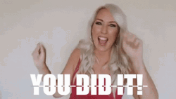 Excited Woman Well Done Congratulations You Did It GIF