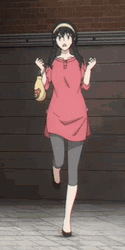 Excited Yor Forger Stomping Feet GIF