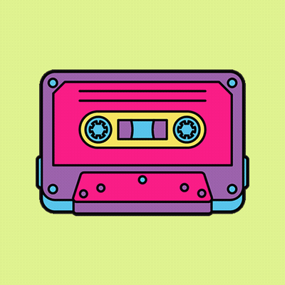 Exclusive Nostalgia Logo Black Background GIF