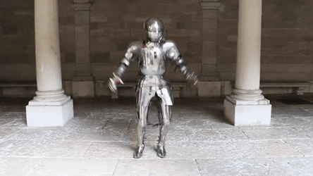 Exercising Knight GIF