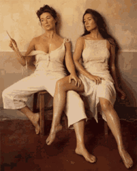 Exhausted Girls Steaming Hot Weather GIF