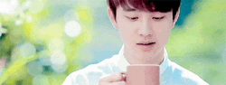 EXO D.O Drinking GIF