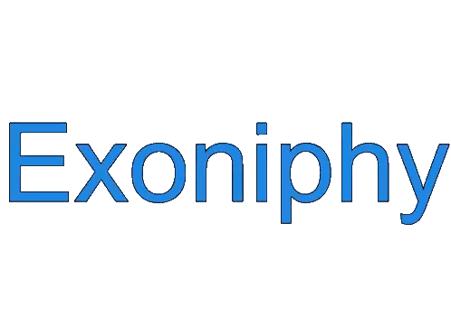 Exoniphy In Red Letters Sticker