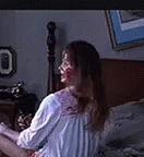 Exorcist Head Turning Smiling Creepy GIF