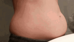 Expansion Belly Fat Inflation GIF