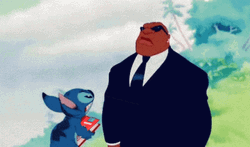 Experiment 626 Stitch Hitting Cobra Bubbles GIF