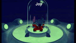 Experiment 626 Stitch Inside Glass Case GIF