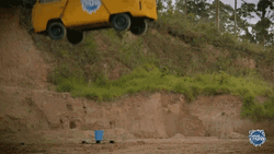 Experimental Yellow Van Crush GIF