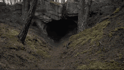 Exploring Terrifying Deep Dark Goblin Cave GIF