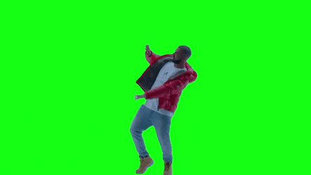 Explosion Green Screen Drake Dancing Awkwardly GIF