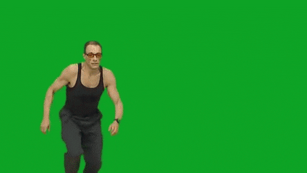 Explosion Green Screen Jean Claude Van Damme GIF