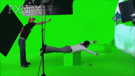Explosion Green Screen Man Thumbs Up GIF