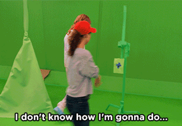 Explosion Green Screen Woman Wasn't Expecting Gumdrop GIF