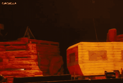 Explosion Painting With Coachella GIF