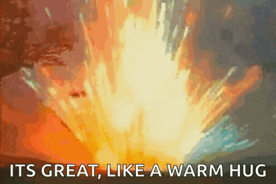 Explosion Saying Great Like Warm Hug GIF