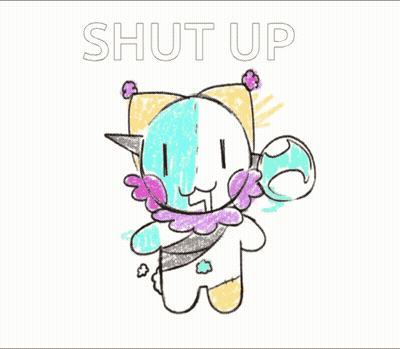 Explosion Saying Shut Up GIF