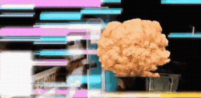 Explosion With Number 1 GIF