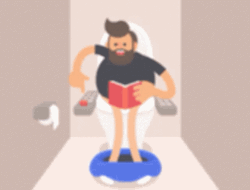 Explosive Diarrhea Water Toilet Flash GIF
