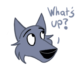 Expressions Dog Sticker Whats Up Doc GIF