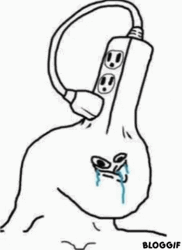 Extension Cord Brain Meme GIF