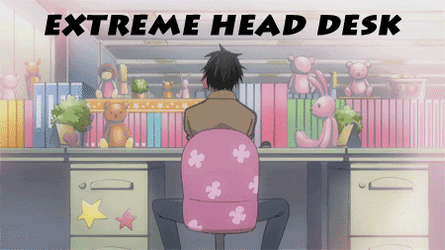Extreme Banging Head On Desk GIF