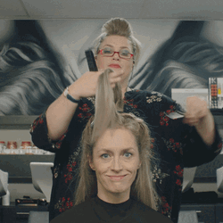 Extreme Haircut Transformation GIF