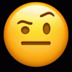 Eye Brow Raise Emoji GIF